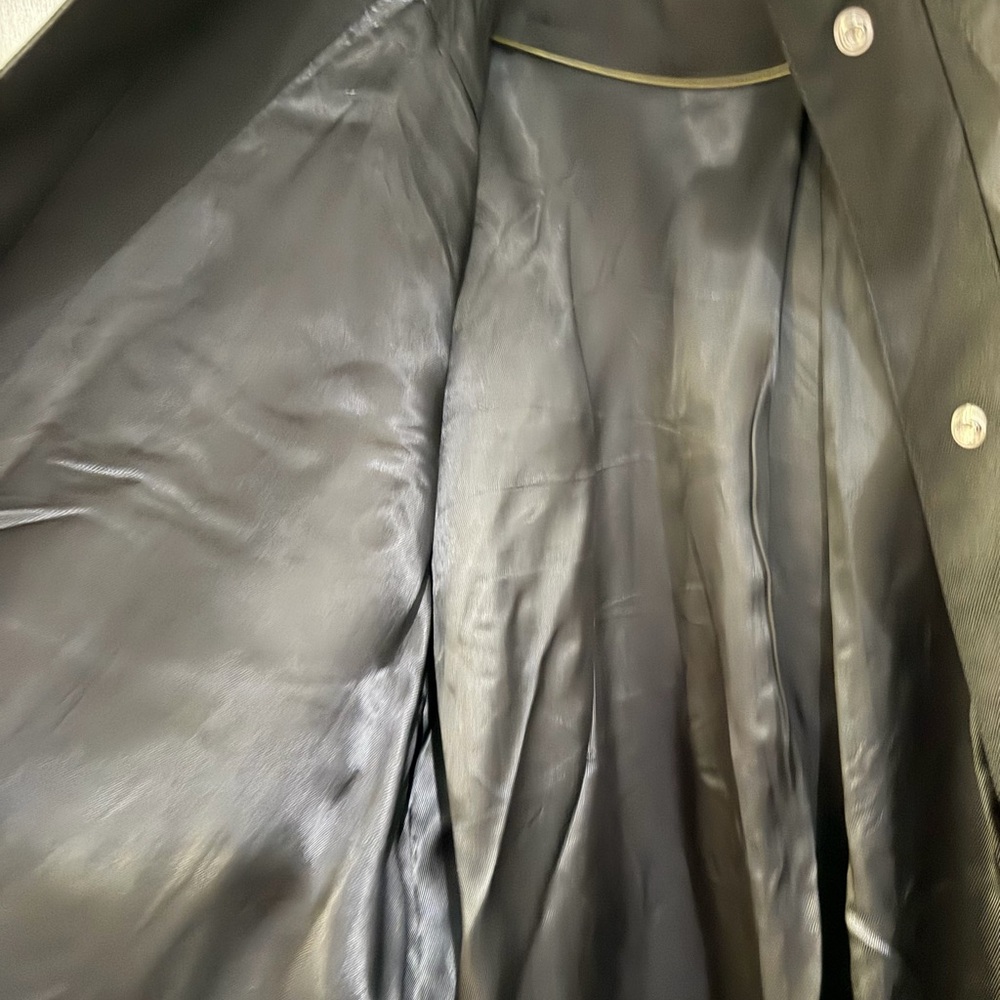 Sandro Black Pleated Trench Coat - Picture 8 of 10